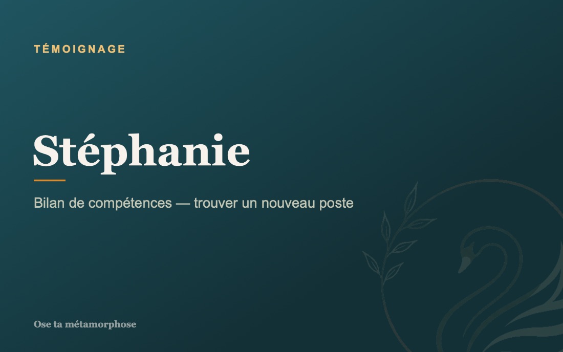 Témoignage Stéphanie